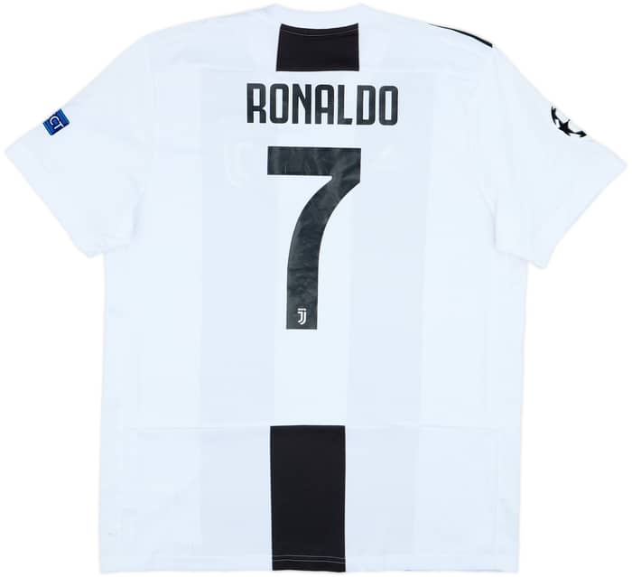 2018-19 Juventus Home Shirt Ronaldo #7 - 7/10 - (XL)