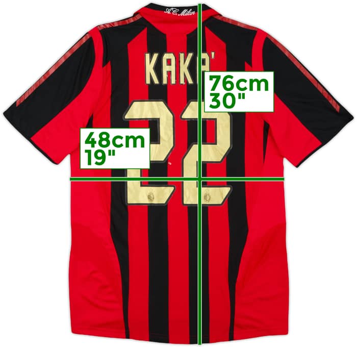 2005-06 AC Milan Home Shirt Kaka #22 - 6/10 - (S)
