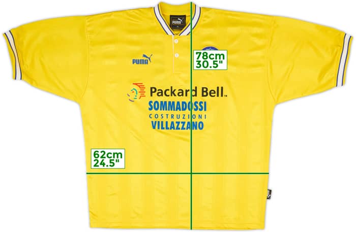 1996-99 Leeds United Away Shirt #9 - 8/10 - (XL)