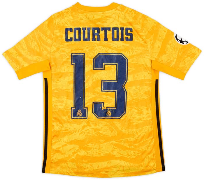 2019-20 Real Madrid GK S/S Shirt Courtois #13 - 5/10 - (L.Boys)