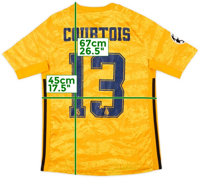 2019-20 Real Madrid GK S/S Shirt Courtois #13 - 5/10 - (L.Boys)