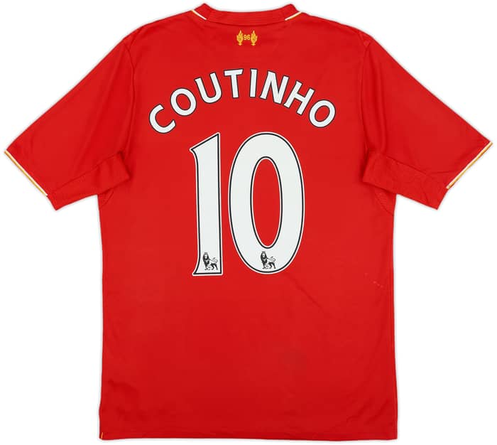 2015-16 Liverpool Home Shirt Coutinho #10 - 6/10 - (XL.Boys)