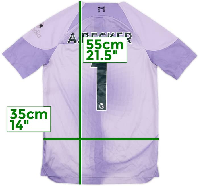 2022-23 Liverpool GK Shirt A.Becker #1 - 6/10 - (S.Boys)