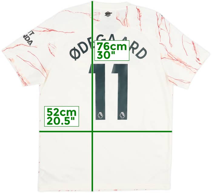 2020-21 Arsenal Away Shirt Odegaard #11 - 8/10 - (L)