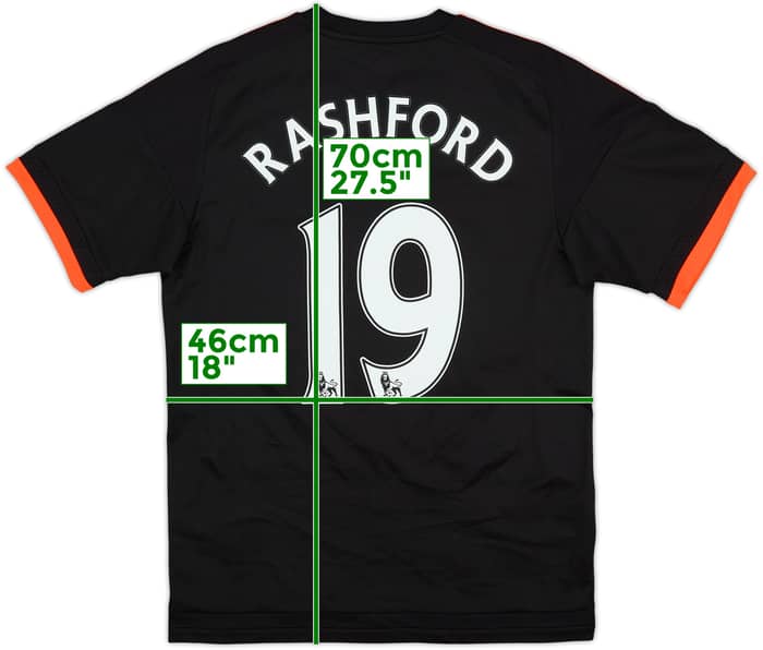 2015-16 Manchester United Third Shirt Rashford #39 - 9/10 - (S)
