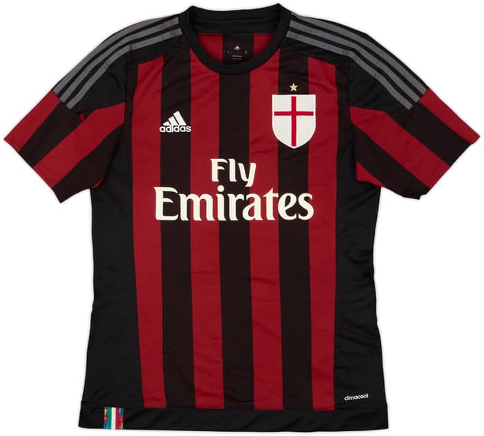 2015-16 AC Milan Home Shirt Balotelli #45 - 8/10 - (M)