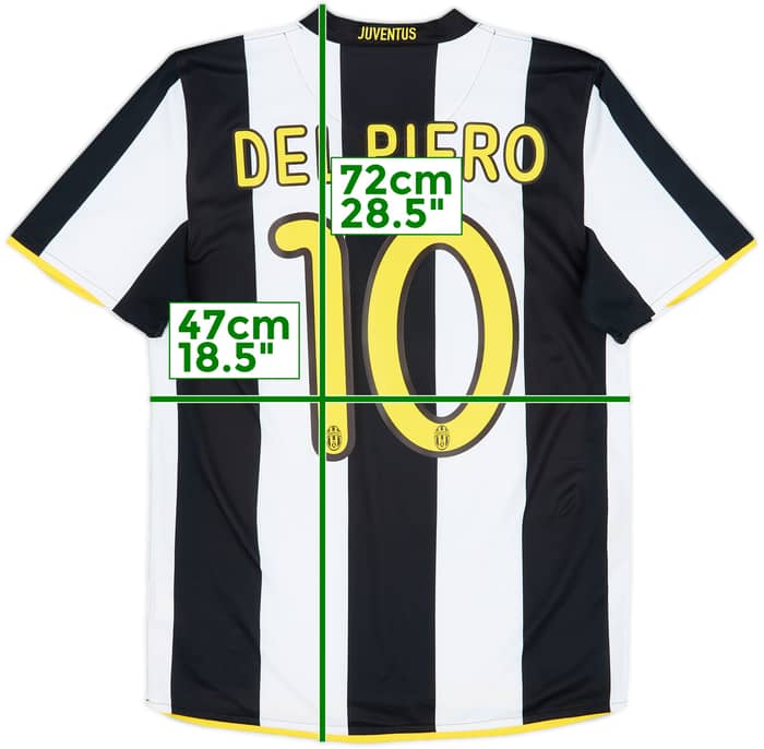 2008-09 Juventus Home Shirt Del Piero #10 - 5/10 - (S)