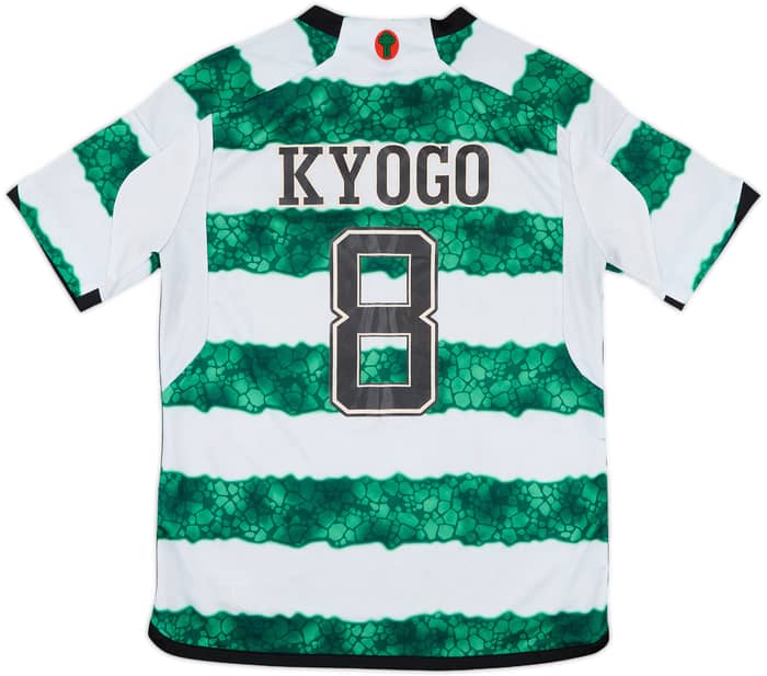 2023-24 Celtic Home Shirt Kyogo #8 - 5/10 - (L.Boys)