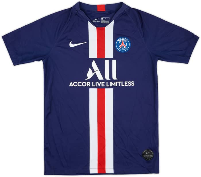 2019-20 Paris Saint-Germain Home Shirt Mbappe #7 - 7/10 - (L.Boys)