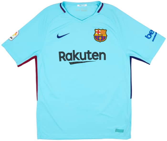 2017-18 Barcelona Away Shirt Suarez #9 - 6/10 - (L)