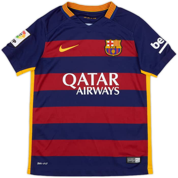 2015-16 Barcelona Home Shirt - 8/10 - (S.Boys)