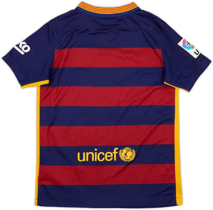 2015-16 Barcelona Home Shirt - 8/10 - (S.Boys)