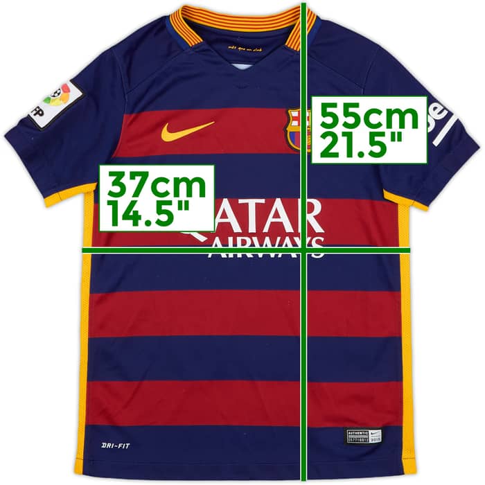 2015-16 Barcelona Home Shirt - 8/10 - (S.Boys)