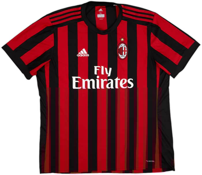 2017-18 AC Milan Home Shirt Andre Silva #9 - 9/10 - (XL)