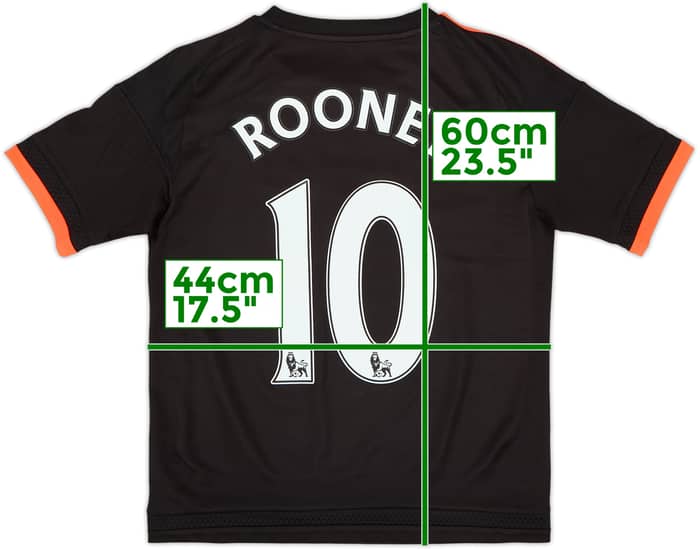 2015-16 Manchester United Third Shirt Rooney #10 - 6/10 - (L.Boys)