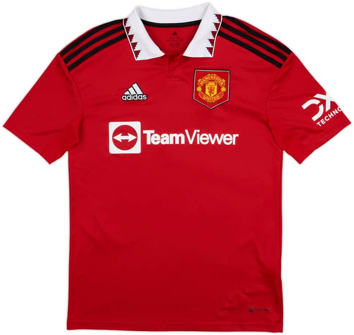2022-23 Manchester United Home Shirt Ronaldo #7 - 8/10 - (XL.Boys)