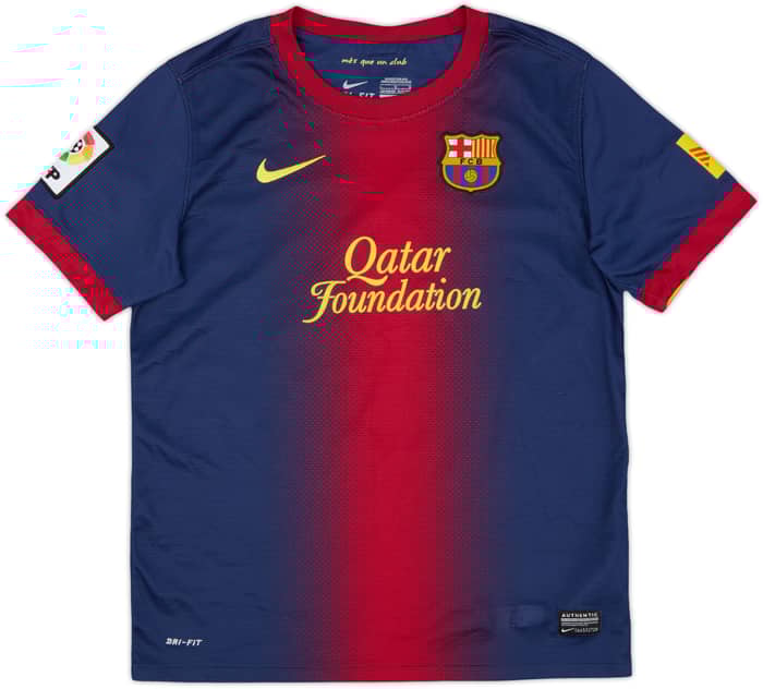 2012-13 Barcelona Home Shirt - 8/10 - (L.Boys)