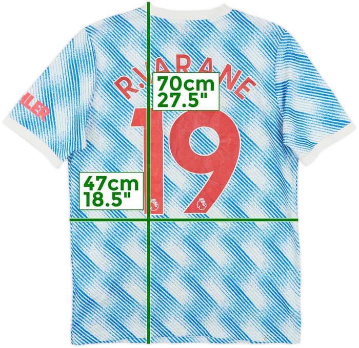 2021-22 Manchester United Away Shirt R.Varane #19 - 6/10 - (XL.Boys)