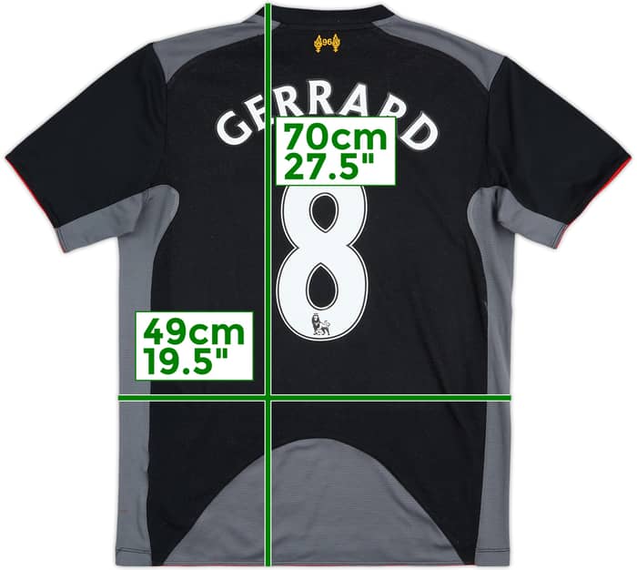 2012-13 Liverpool Away Shirt Gerrard #8 - 6/10 - (M)