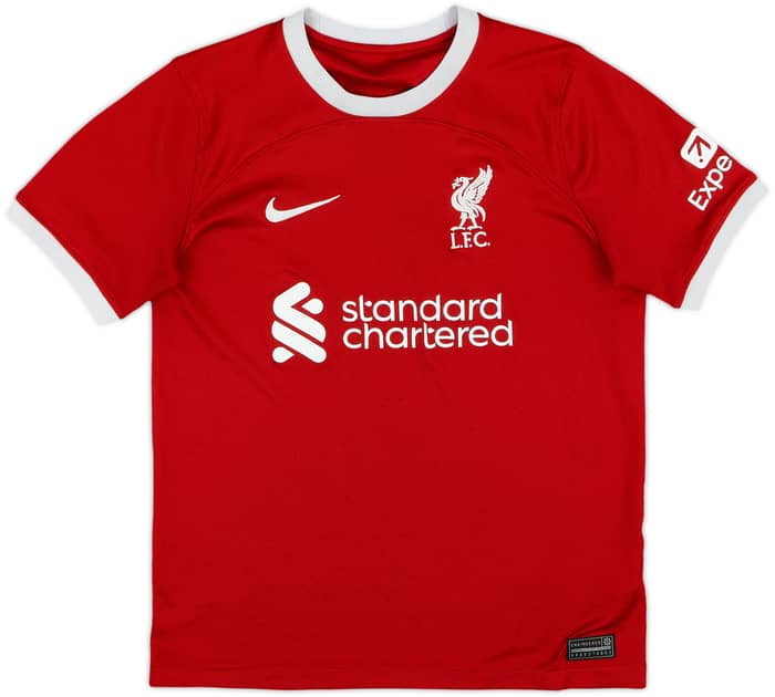 2023-24 Liverpool Home Shirt - 5/10 - (L.Boys)