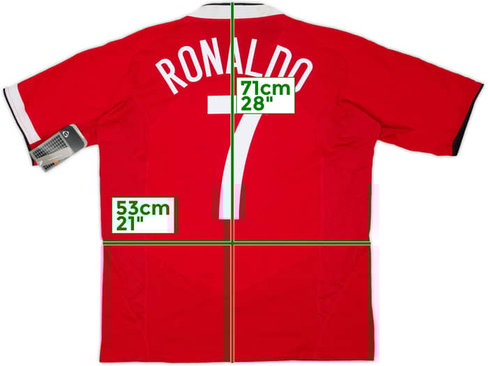 2004-06 Manchester United Home Shirt Ronaldo #7 (L)