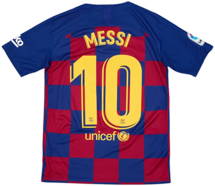 2019-20 Barcelona Home Shirt Messi #10 - 9/10 - (XL.Boys)