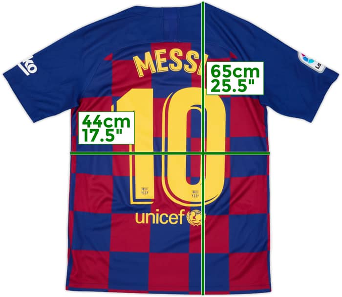 2019-20 Barcelona Home Shirt Messi #10 - 9/10 - (XL.Boys)