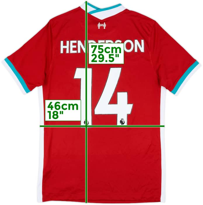 2020-21 Liverpool Home Shirt Henderson #14 - 6/10 - (M)