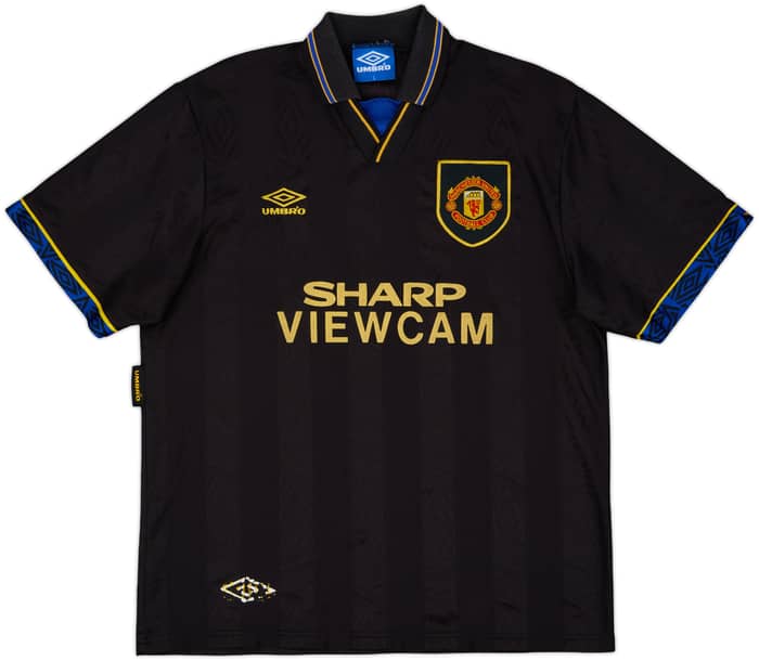 1993-95 Manchester United Away Shirt Cantona #7 - 8/10 - (L)