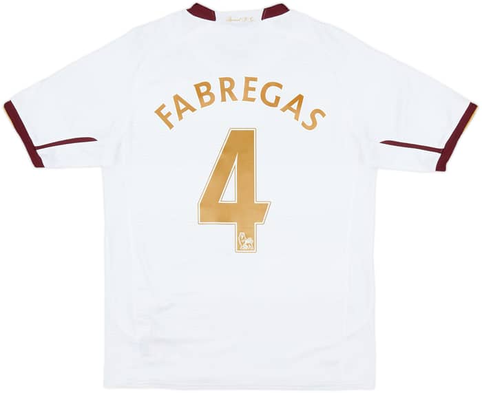 2007-08 Arsenal Away Shirt Fabregas #4 - 9/10 - (XL.Boys)