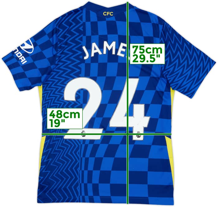 2021-22 Chelsea Home Shirt James #24 - 5/10 - (M)