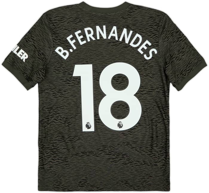 2020-21 Manchester United Away Shirt B.Fernandes #18 - 6/10 - (L.Boys)