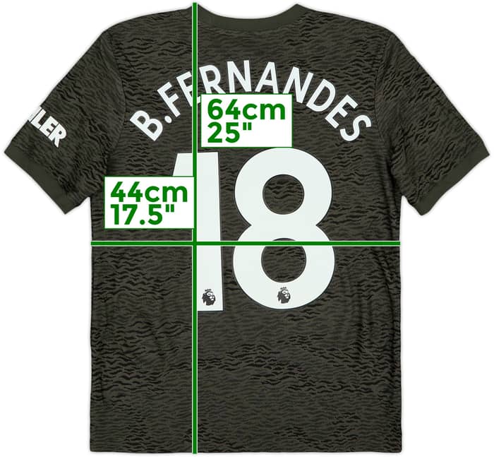 2020-21 Manchester United Away Shirt B.Fernandes #18 - 6/10 - (L.Boys)