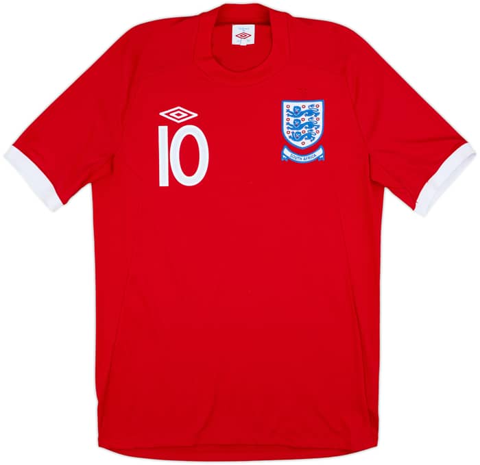 2010-11 England 'South Africa' Away Shirt Rooney #10 - 9/10 - (M)