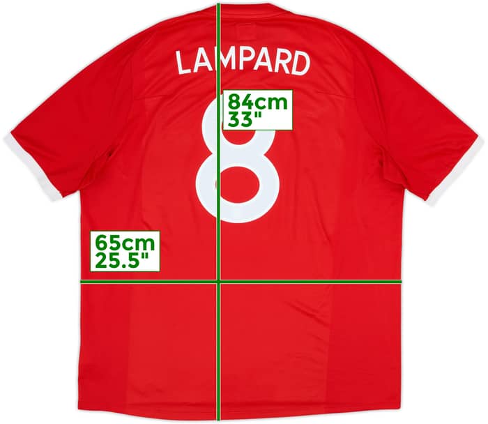 2010-11 England Away Shirt Lampard #8 - 8/10 - (XXL)