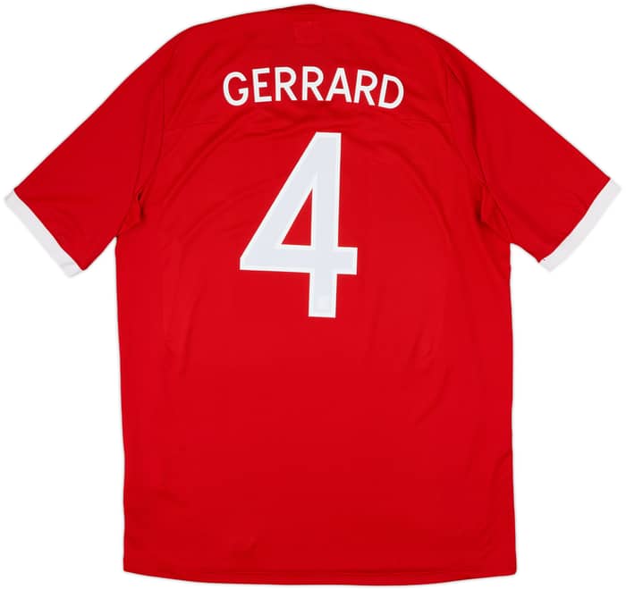2010-11 England Away Shirt Gerrard #4 - 8/10 - (L)