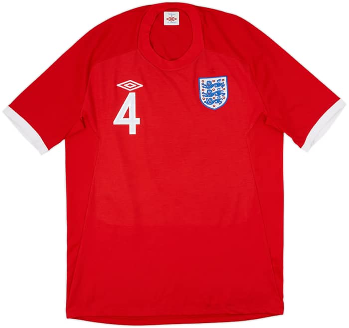 2010-11 England Away Shirt Gerrard #4 - 8/10 - (L)