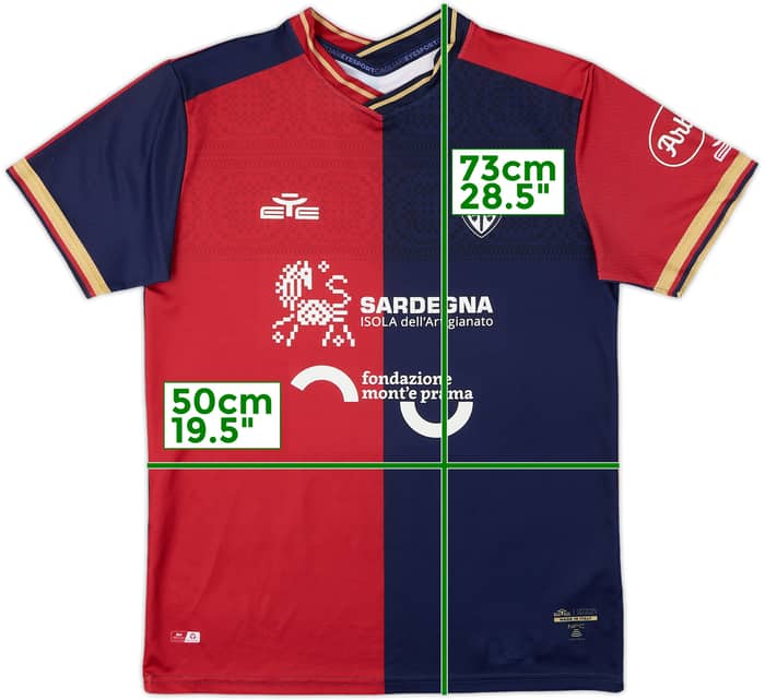 2022-23 Cagliari Home Shirt - 9/10 - (M)