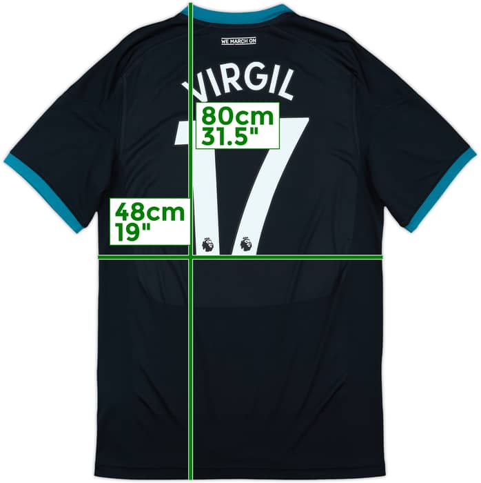 2017-18 Southampton Away Shirt Virgil #17 - 9/10 - (M)