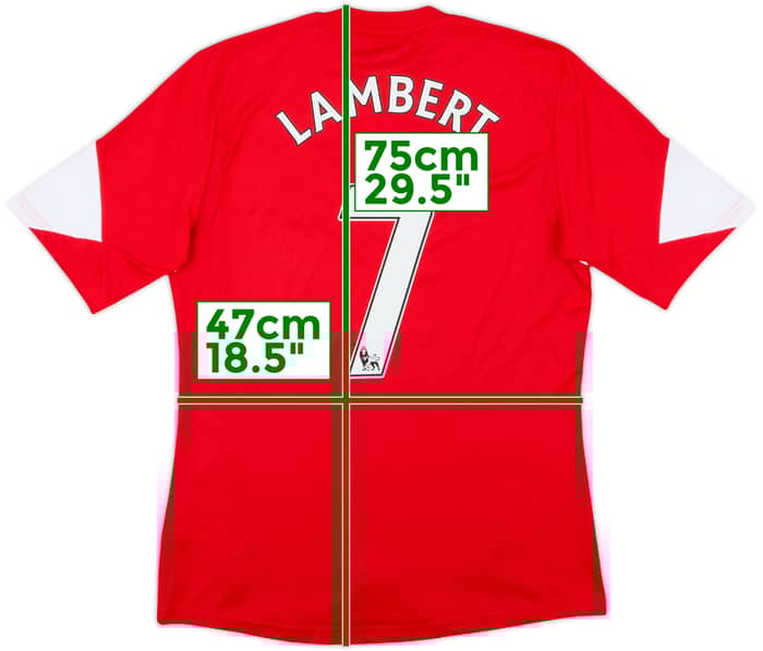 2013-14 Southampton Home Shirt Lambert #7 - 8/10 - (M)