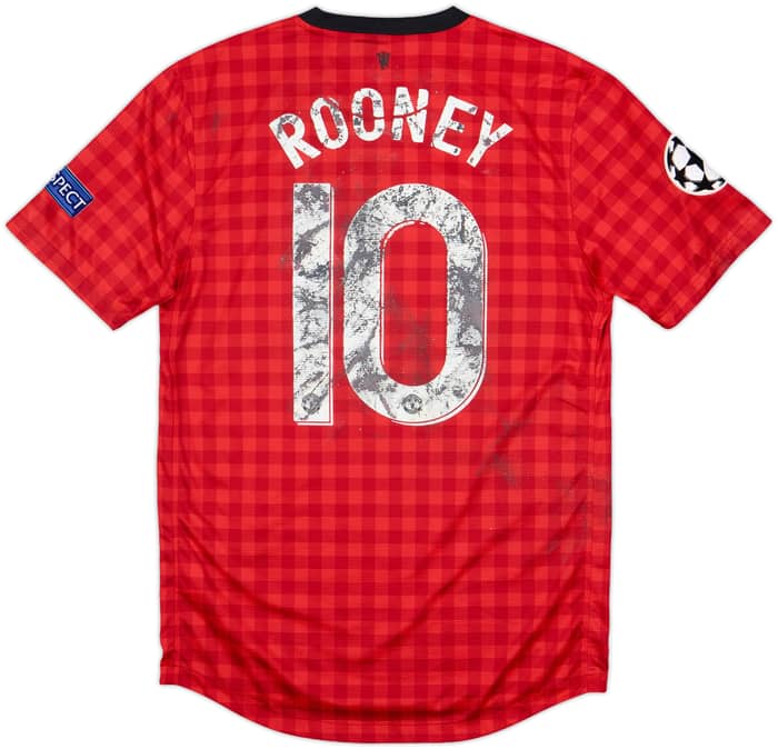 2012-13 Manchester United Home Shirt Rooney #10 - 3/10 - (S)