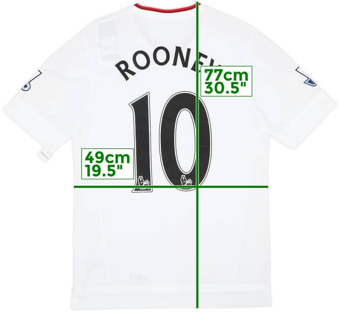Camiseta auténtica de visitante del Manchester United 2015-16 Rooney #10 (L)