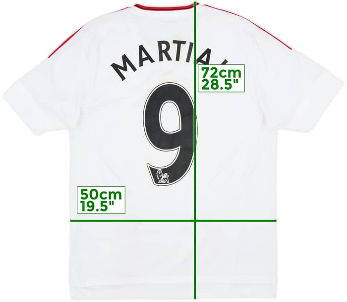 2015-16 Manchester United Away Shirt Martial #9 - 4/10 - (M)