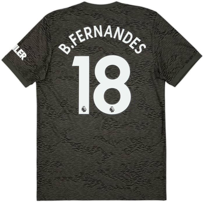 2020-21 Manchester United Away Shirt B.Fernandes #18 - 10/10 - (M)