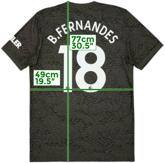 2020-21 Manchester United Away Shirt B.Fernandes #18 - 10/10 - (M)