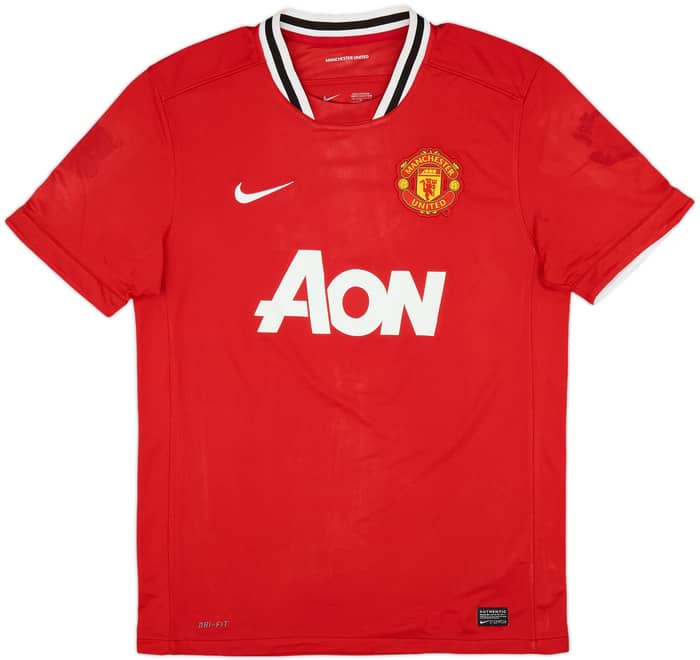 2011-12 Manchester United Home Shirt Evra #3 - 6/10 - (L)