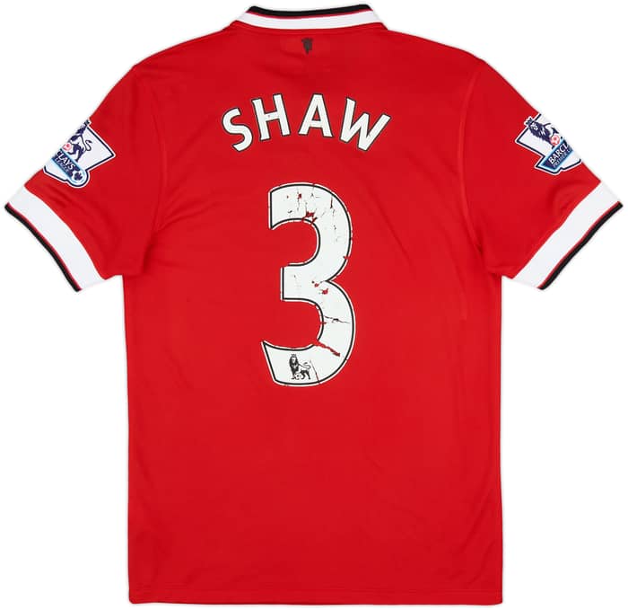 2014-15 Manchester United Home Shirt Shaw #23 - 4/10 - (S)