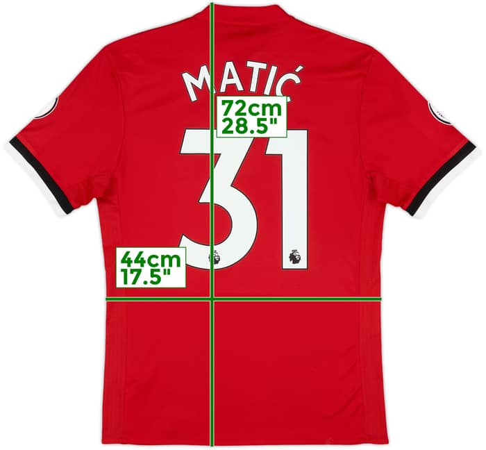 2017-18 Manchester United Home Shirt Matic #31 - 8/10 - (S)