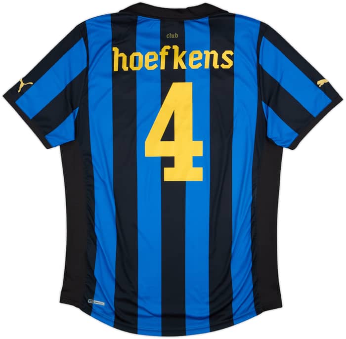 2011-12 Club Brugge Home Shirt Hoefkens #4 - 8/10 - (XL)