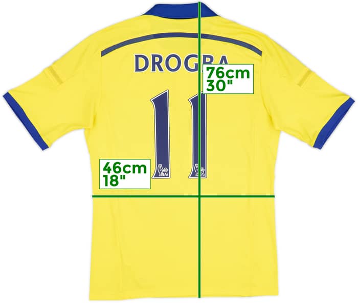 2014-15 Chelsea Away Shirt Drogba #11 - 6/10 - (M)